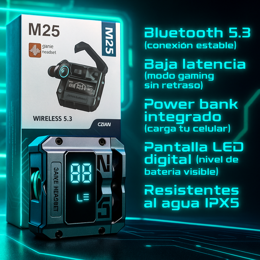 Audifonos Inalambricos | CZIAN M25 Gaming Headset