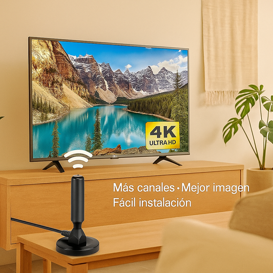 Antena TDT 30dBi Universal – Calidad HD en todos tus canales 🌎